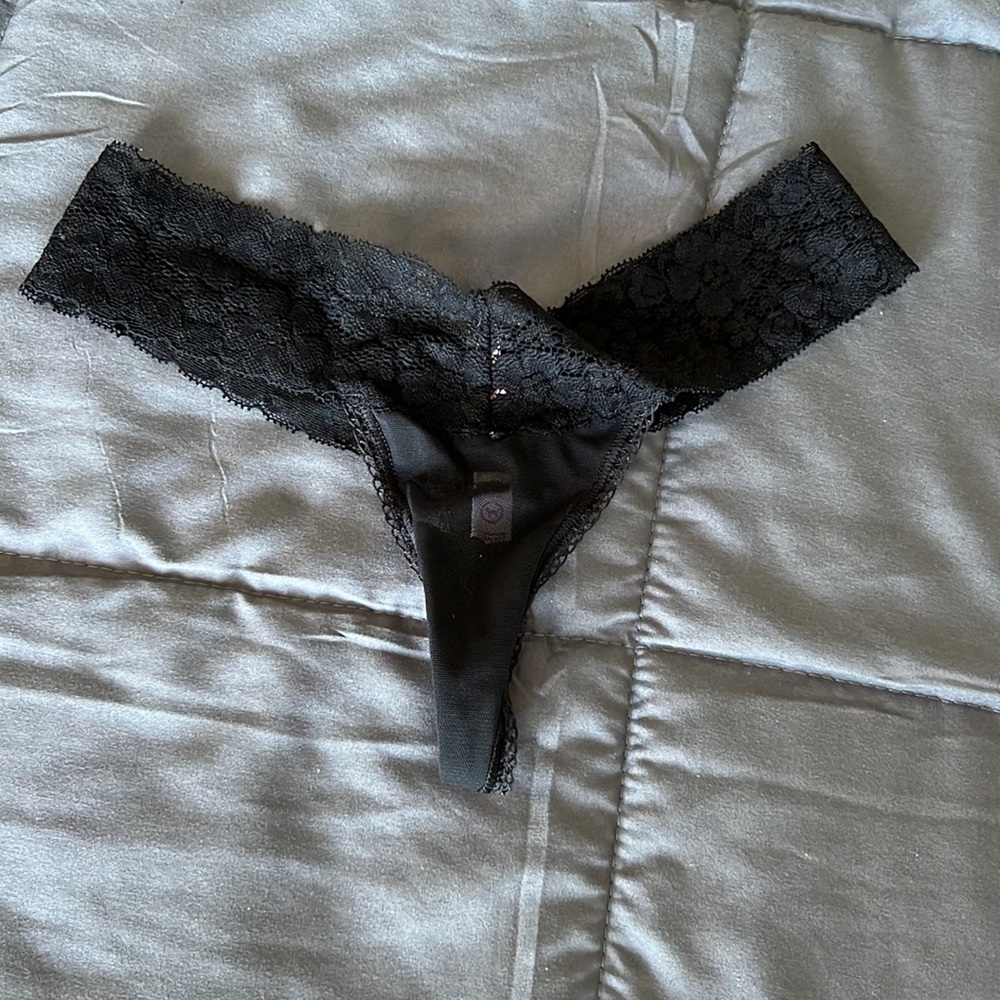 Victoria’s Secret Pink Lace waist extra low rise thong